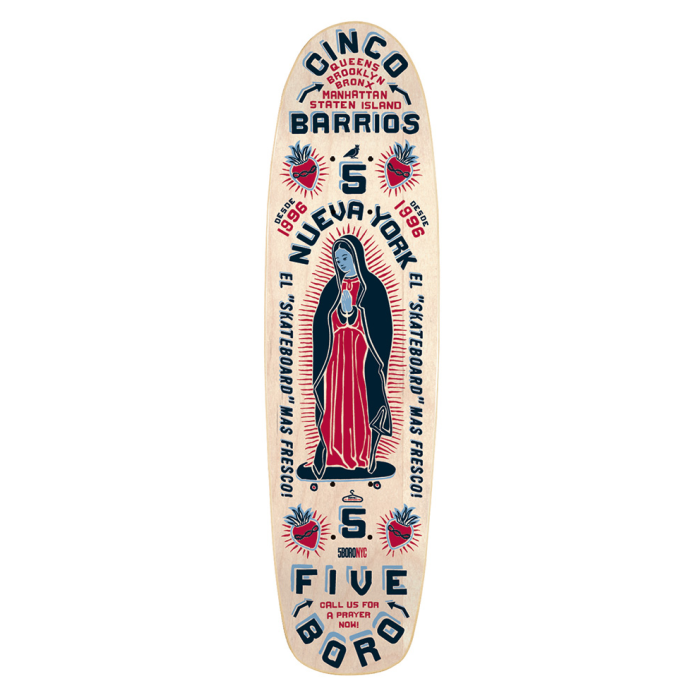 5BORO 5BORO DECK CINCO BARRIOS CRUISER LARGE (NATURAL) 8 X 31.5