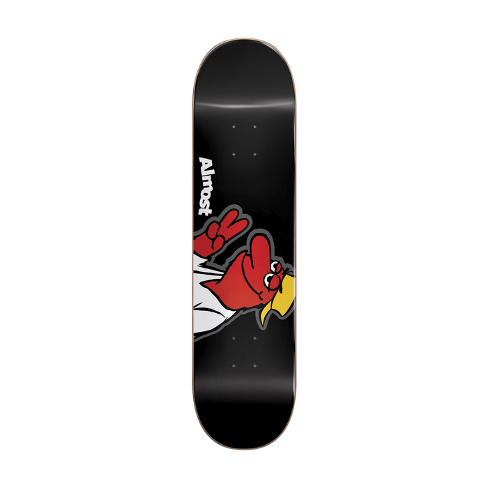 ALMOST ALMOST DECK RED HEAD HYB BLACK 8.125 X 31.7 WB 14.25