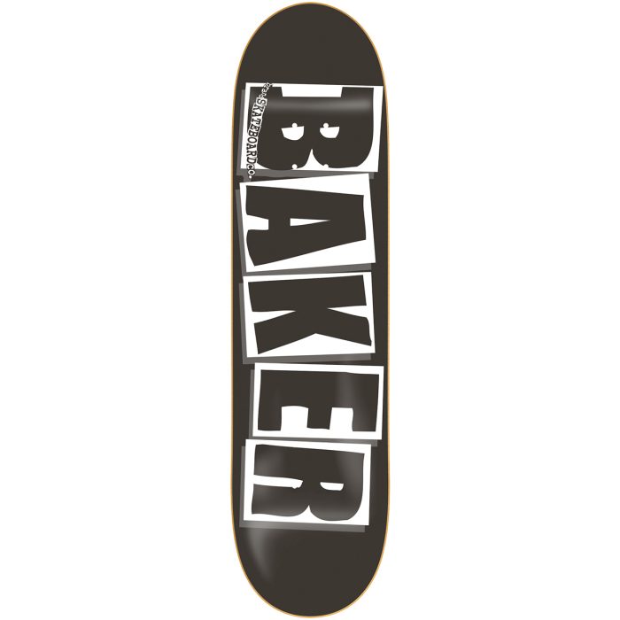 BAKER BAKER DECK BRAND LOGO BLK WHT 8.25