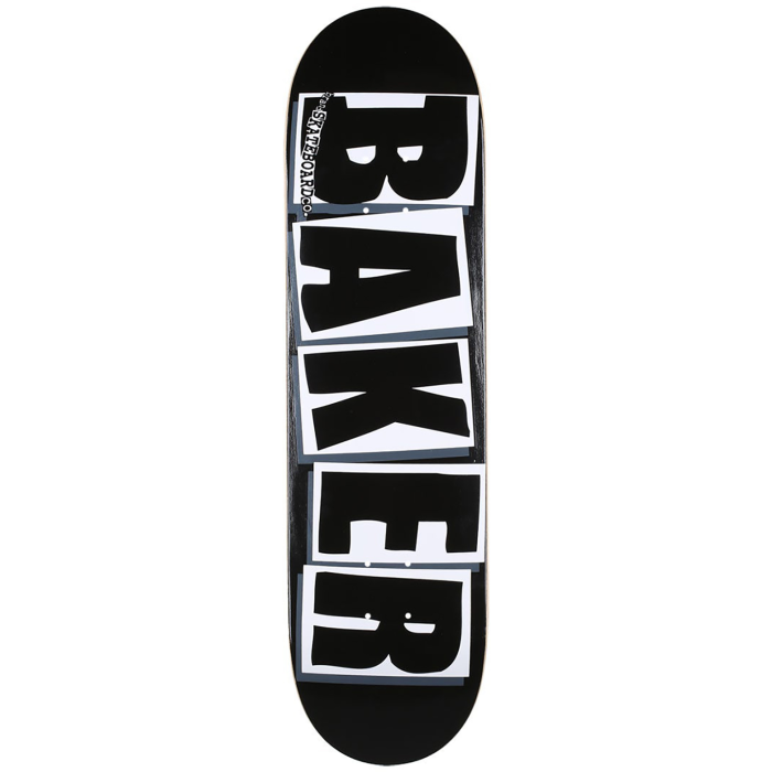 BAKER BAKER DECK BRAND LOGO BLK WHT 8.0 X 31.5