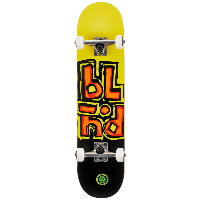 BLIND BLIND COMPLETE 7.5 X 31.1 OG STACKED SOFT WHEELS BLK YELLOW
