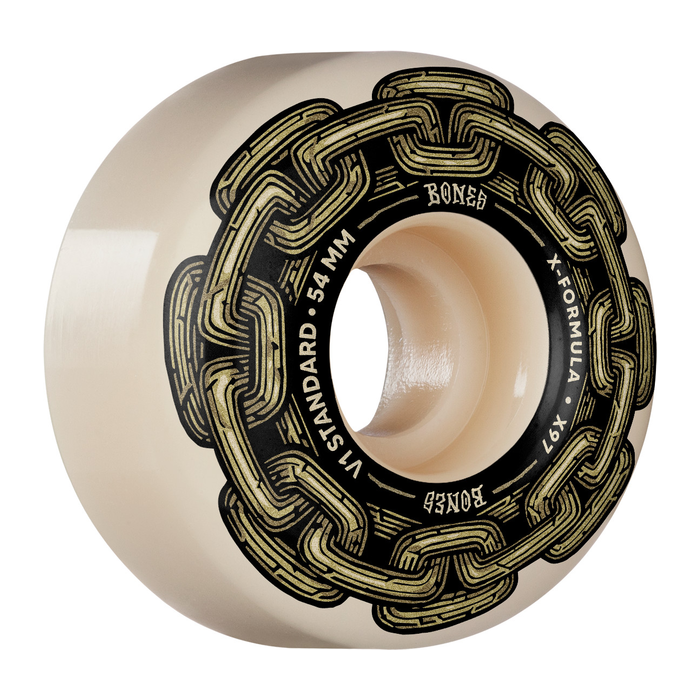 BONES BONES WHEELS WHEELS (JEU DE 4) X-F 54MM V1 GOLD CHAIN 97A