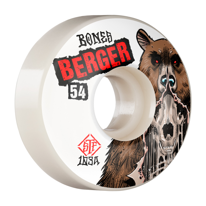 BONES BONES WHEELS (JEU DE 4) STF 54MM V3 BERGER SKINNED 103A