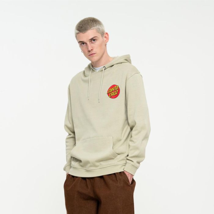 SANTA CRUZ CLASSIC DOT CHEST HOOD nickel