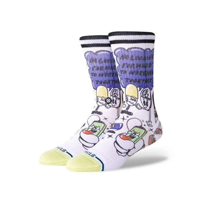 STANCE DAILY DANGER white