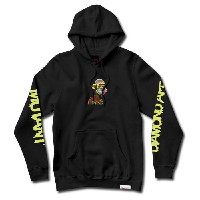 DIAMOND DIAMOND X BAYC MUTANT DIAMOND APE HOODIE black