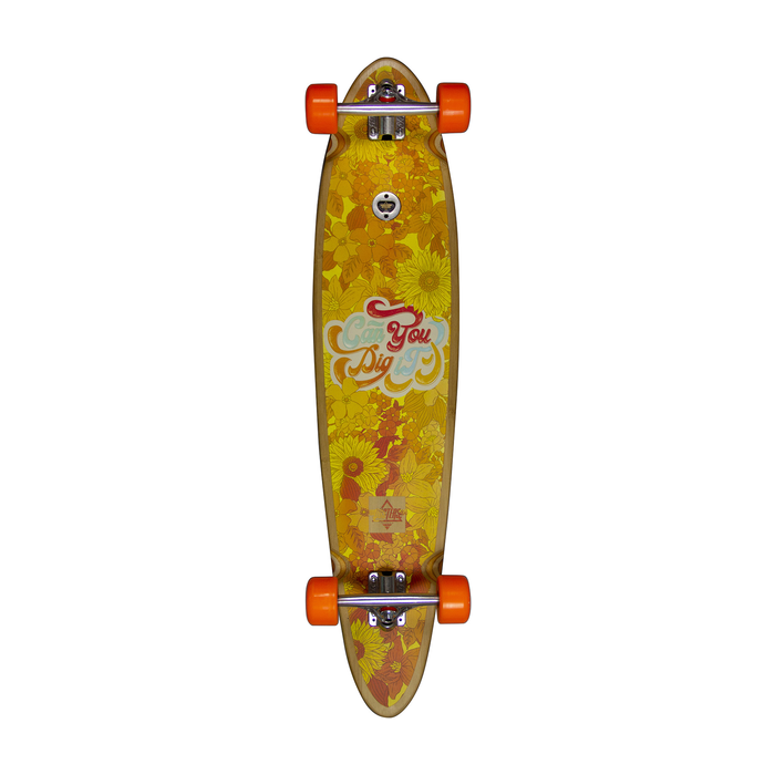 DUSTERS DUSTERS COMPLETE LONGBOARD DIG IT 40 BAMBOO ORANGE