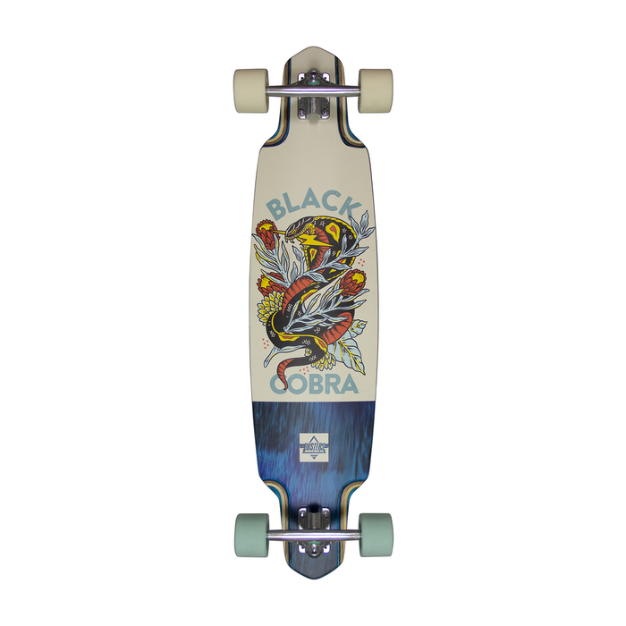 DUSTERS DUSTERS COMPLETE LONGBOARD COBRA 38 TEAL OFF WHITE