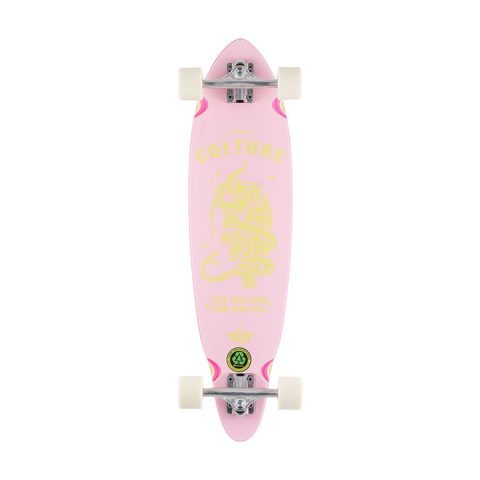 DUSTERS DUSTERS COMPLETE LONGBOARD CULTURE 33 PINK YELLOW