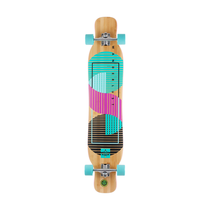 DUSTERS DUSTERS COMPLETE LONGBOARD WANDERLUST 47 TEAL PURPLE