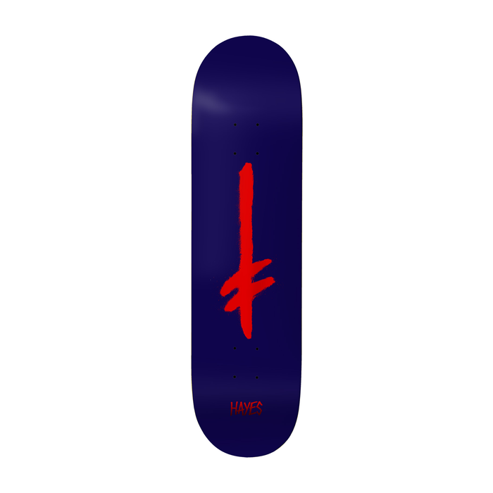 DEATHWISH DEATHWISH DECK CREDO JH NAVY RED FOIL 8.0 X 31.5