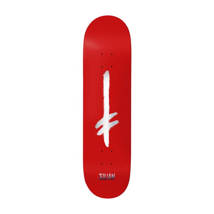 DEATHWISH DEATHWISH DECK CREDO JU RED SIL FOIL 8.125 X 31.5