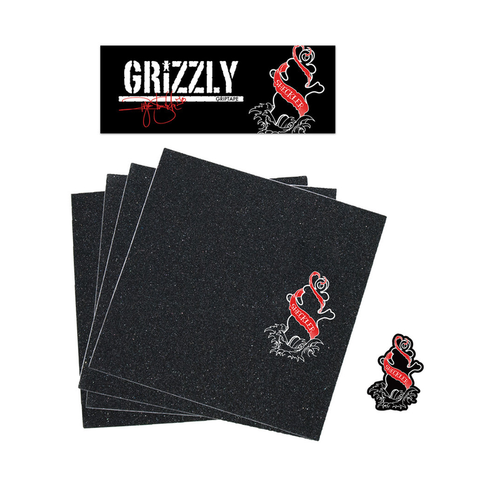 GRIZZLY GRIZZLY GRIP PLAQUE PRO SHECKLER INKED RED 9 X 33