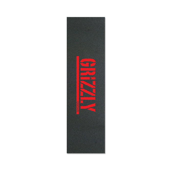 GRIZZLY GRIZZLY GRIP PLAQUE STAMP PRINT RED 9 X 33