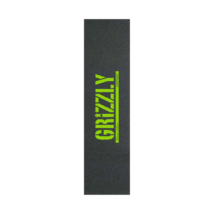 GRIZZLY GRIZZLY GRIP PLAQUE STAMP PRO MANNY SANTIAGO GREEN 9 X 33