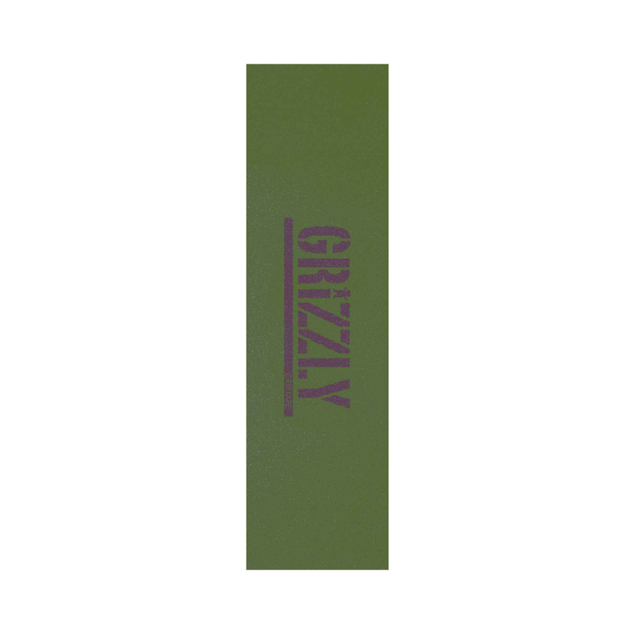 GRIZZLY GRIZZLY GRIP PLAQUE STAMP GREEN PURPLE 9 X 33
