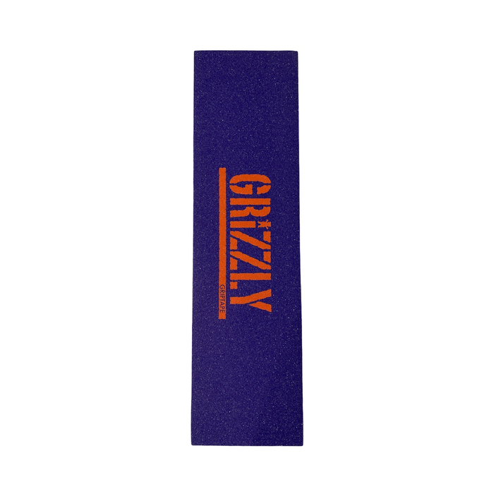 GRIZZLY GRIZZLY GRIP PLAQUE STAMP PURPLE ORANGE 9 X 33