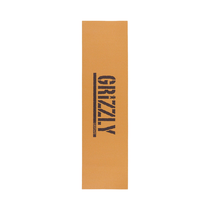 GRIZZLY GRIZZLY GRIP PLAQUE STAMP ORANGE BLACK 9 X 33