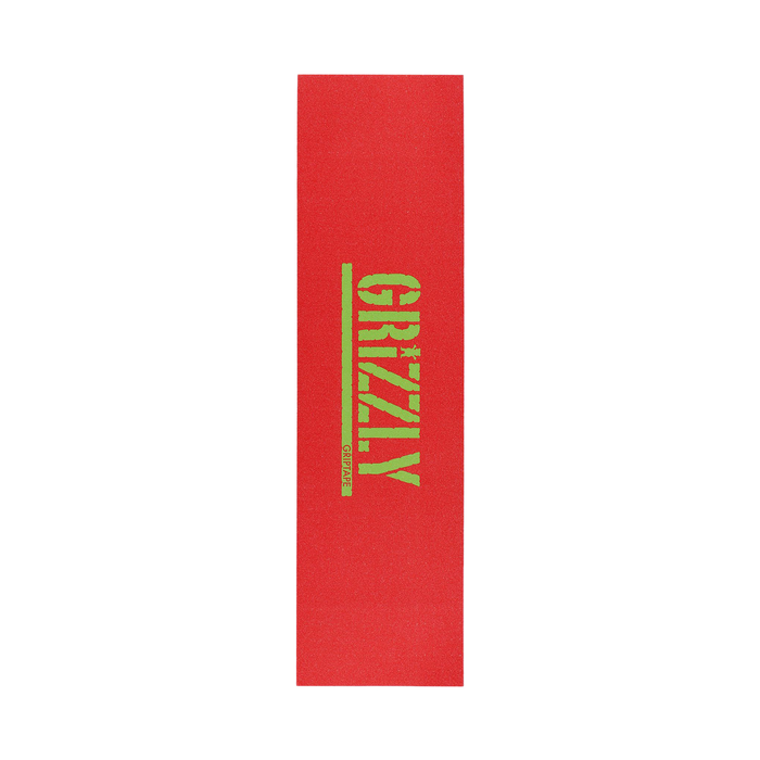 GRIZZLY GRIZZLY GRIP PLAQUE STAMP RED GREEN 9 X 33