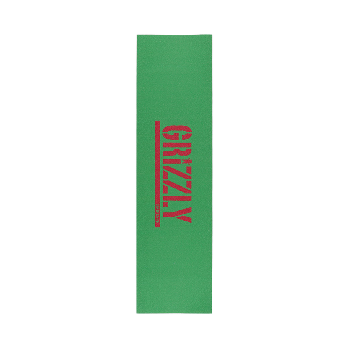 GRIZZLY GRIZZLY GRIP PLAQUE STAMP GREEN RED 9 X 33