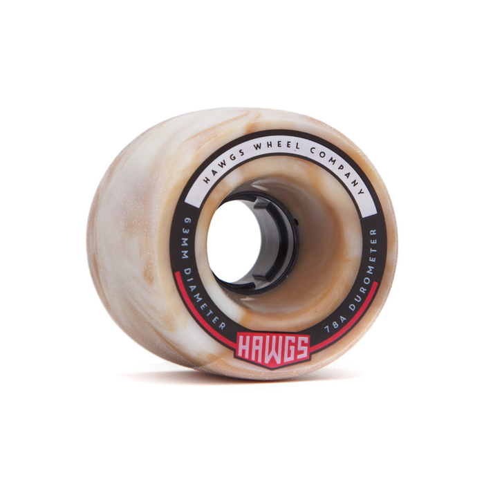 HAWGS WHEELS HAWGS WHEELS (JEU DE 4) 63MM FATTY 78A GREY WHITE