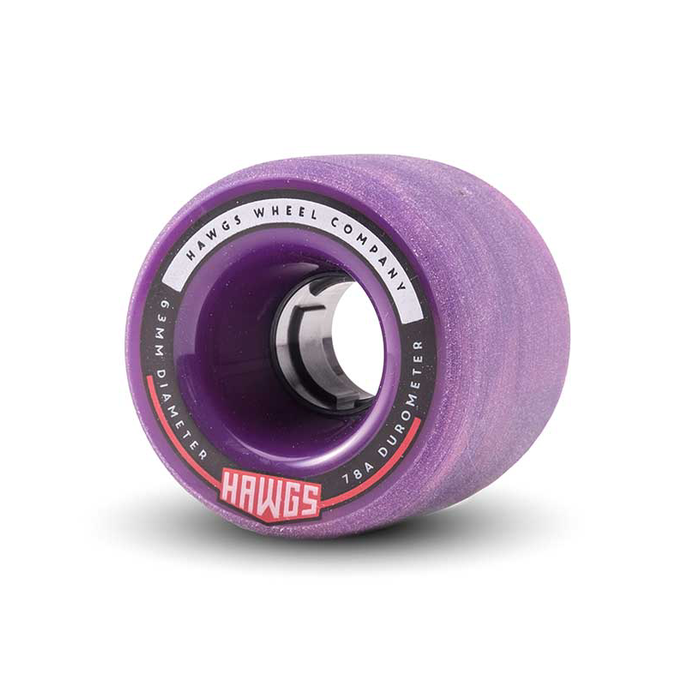 HAWGS WHEELS HAWGS WHEELS (JEU DE 4) 63MM FATTY 78A PINK PURPLE