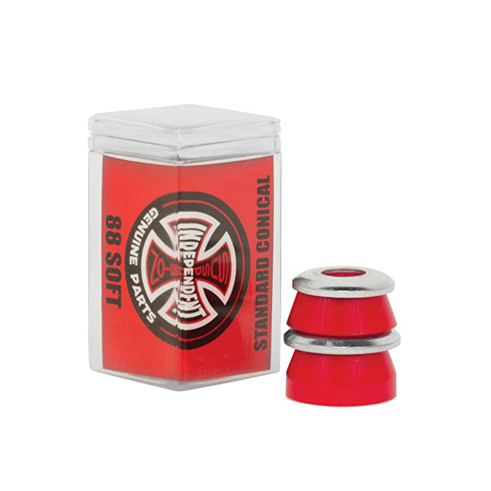INDY INDEPENDENT BUSHINGS (JEU DE 4) CONICAL SOFT 88A RED