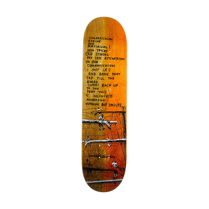 KROOKED KROOKED DECK MANDERSON XEROX ORANGE 8.06 X 31.8