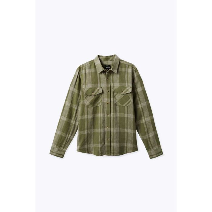 BRIXTON MEMPHIS LINEN BLEND olive surplus white cap