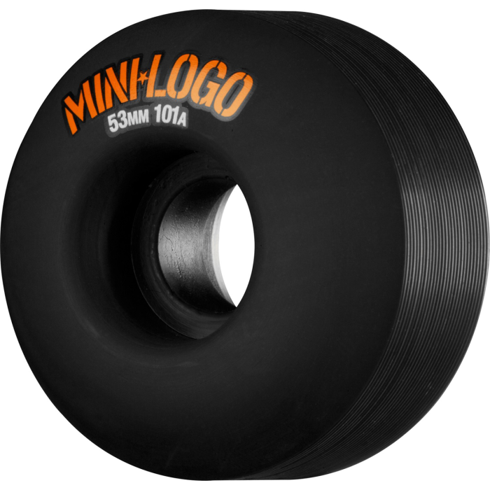 MINI LOGO MINI LOGO WHEELS (JEU DE 4) A-CUT BLACK 53MM 101A