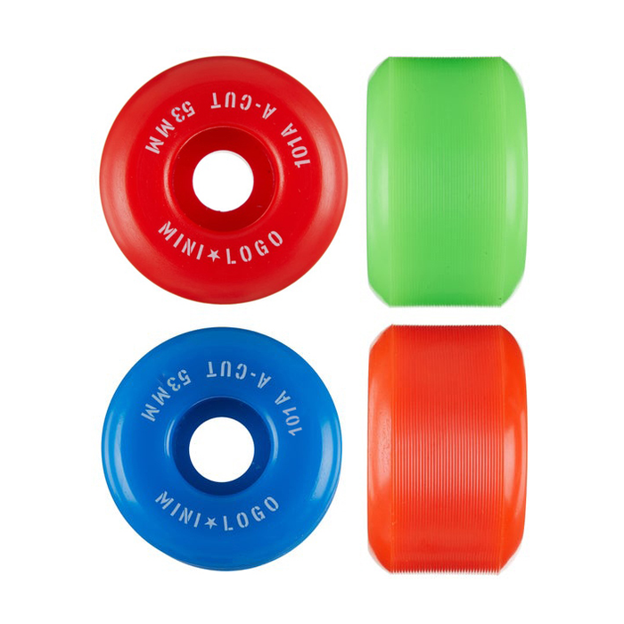 MINI LOGO MINI LOGO WHEELS (JEU DE 4) 53MM A-CUT II 101A ASSORTED