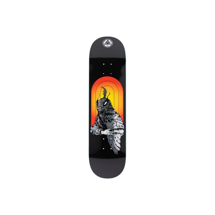 WELCOME MOTHMAN ON EVIL TWIN BLACK GLITTER 8,25