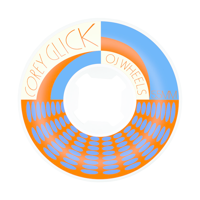  OJ WHEELS (JEU DE 4) 55MM GLICK BRO JAZZ OG HARDLINE 99A