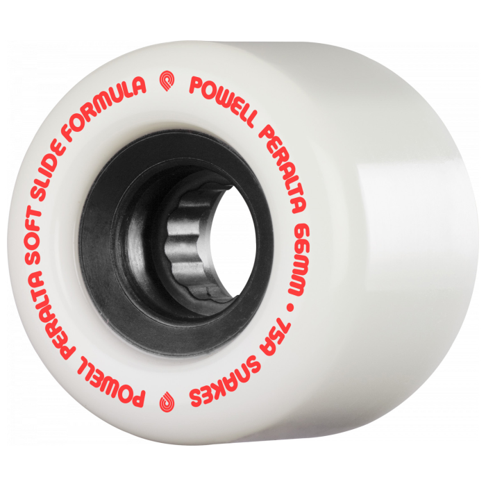 POWELL PERALTA POWELL PERALTA WHEELS (JEU DE 4) 66MM SNAKES II WHITE 75A