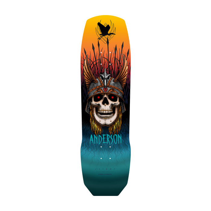 POWELL PERALTA POWELL PERALTA DECK FLIGHT ANDERSON HERON SKULL 9.13 X 32.8
