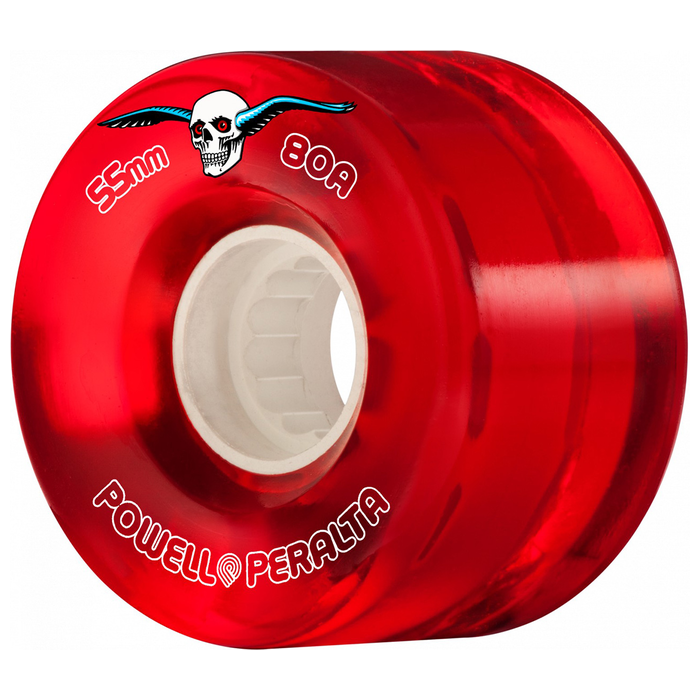 POWELL PERALTA POWELL PERALTA WHEELS (JEU DE 4) 55MM CLEAR 80A RED