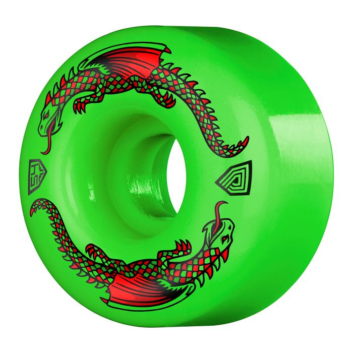 POWELL PERALTA POWELL PERALTA WHEELS (JEU DE 4) 54MM X 34 DRAGON GREEN 93A