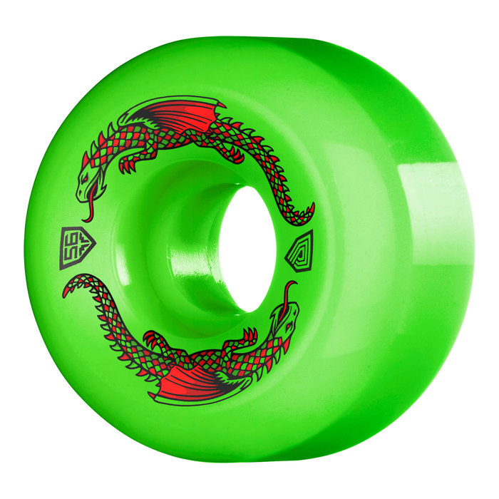 POWELL PERALTA POWELL PERALTA WHEELS (JEU DE 4) 56MM X 36 DRAGON GREEN 93A