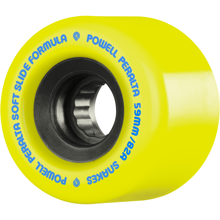 POWELL PERALTA POWELL PERALTA WHEELS (JEU DE 4) DH 59MM G-SLIDES 82A YELLOW