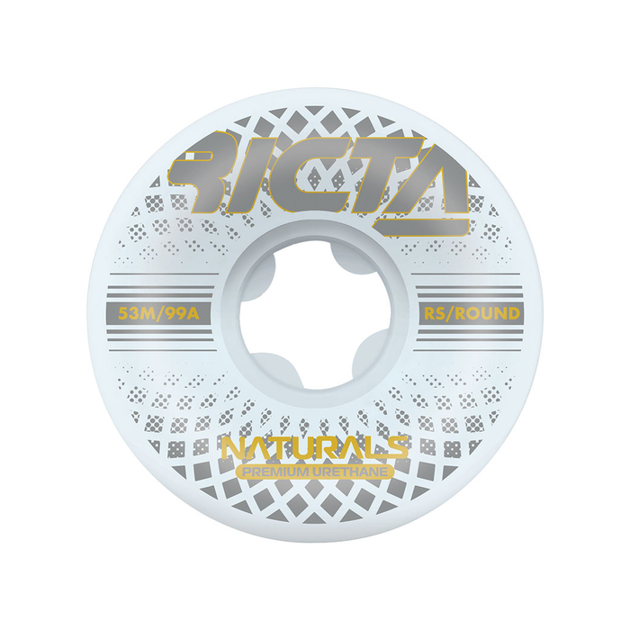  RICTA WHEELS (JEU DE 4) 53MM REFLECTIVE NATURALS ROUND 99A