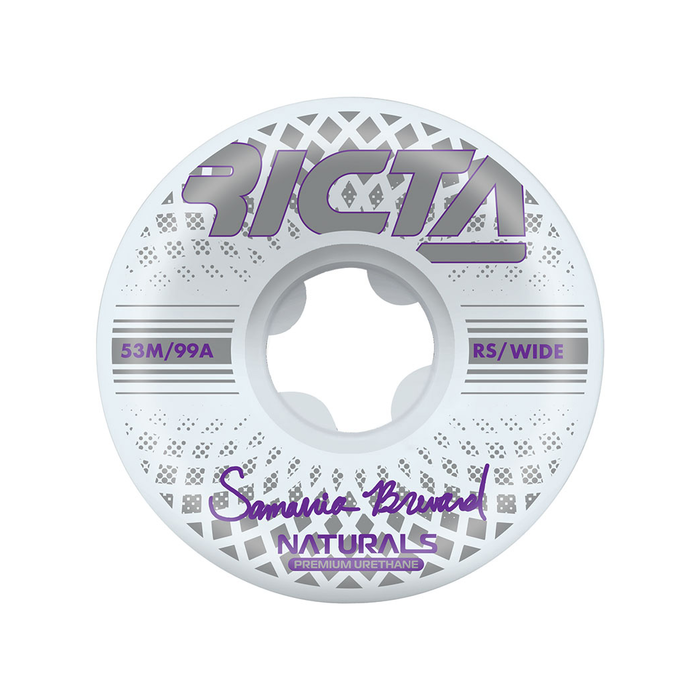  RICTA WHEELS (JEU DE 4) 53MM BREVARD REFLECTIVE NAT WIDE 99A