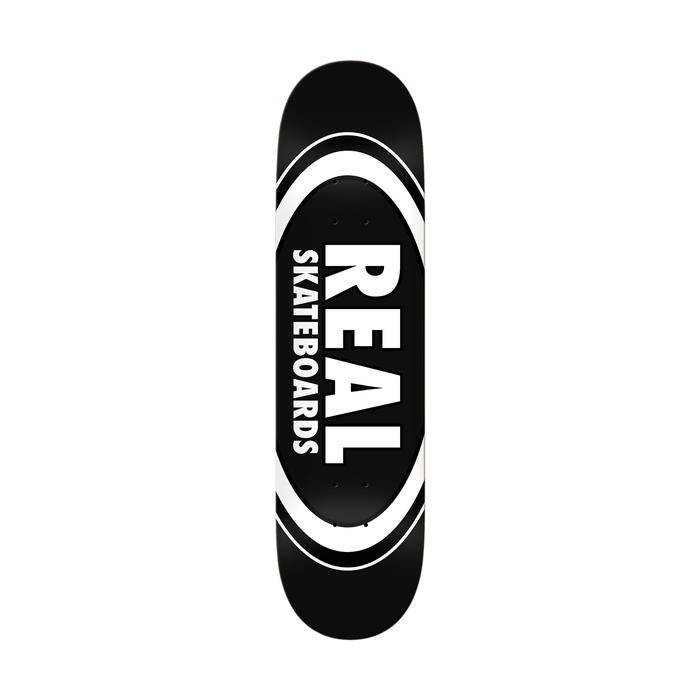REAL REAL DECK TEAM CLASSIC OVAL BLACK 8.25 X 32