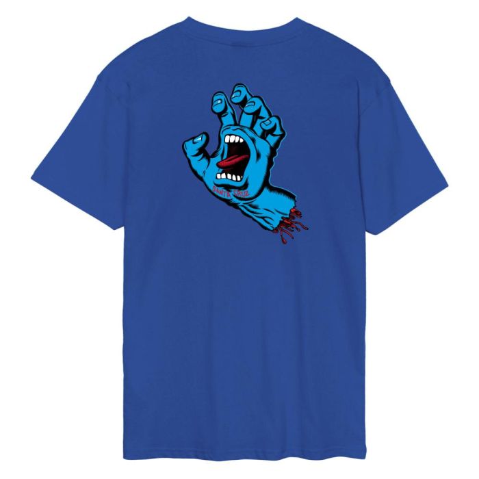 SANTA CRUZ SCREAMING HAND CHEST TEESHIRT ultramarine