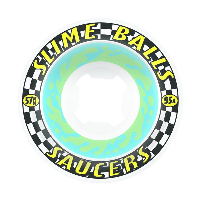 SANTA CRUZ SLIME BALLS WHEELS (JEU DE 4) 57MM SAUCERS 95A