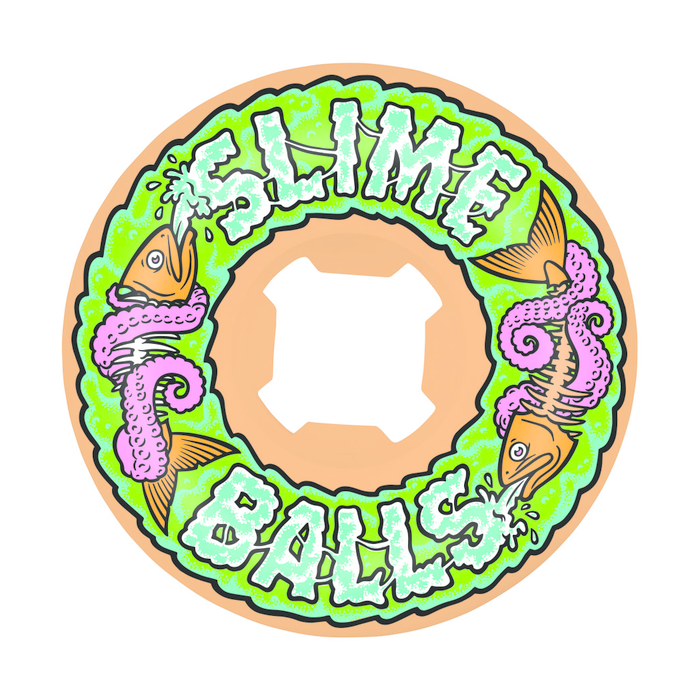 SANTA CRUZ SLIME BALLS WHEELS (JEU DE 4) 56MM FISH BALLS SPEED ORG 99A