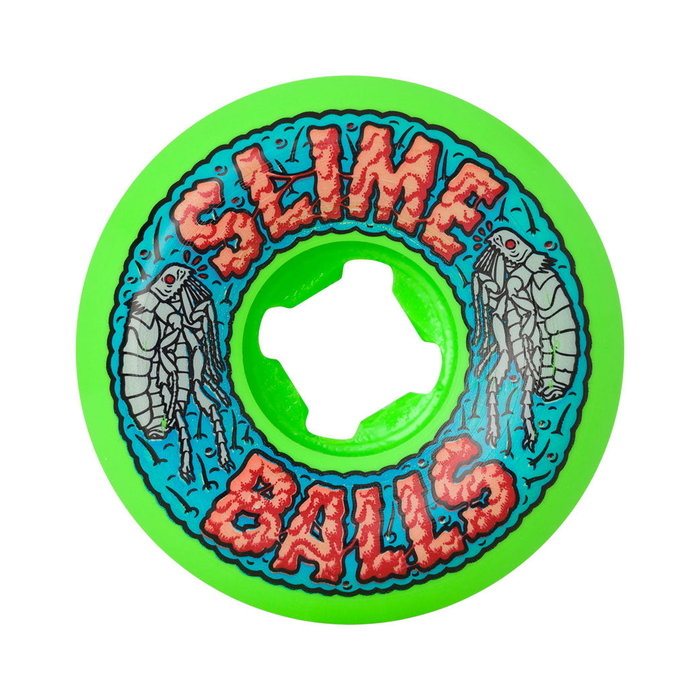 SANTA CRUZ SLIME BALLS WHEELS (JEU DE 4) 56MM FLEA BALLS SPEED GRN 99A