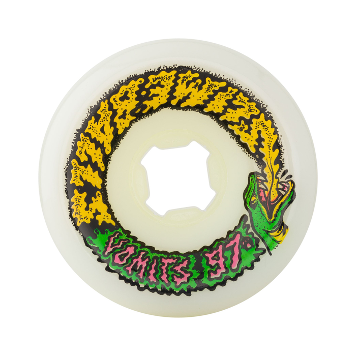 SANTA CRUZ SLIME BALLS WHEELS (JEU DE 4) 60MM SNAKE VOMITS WHT PINK 97A