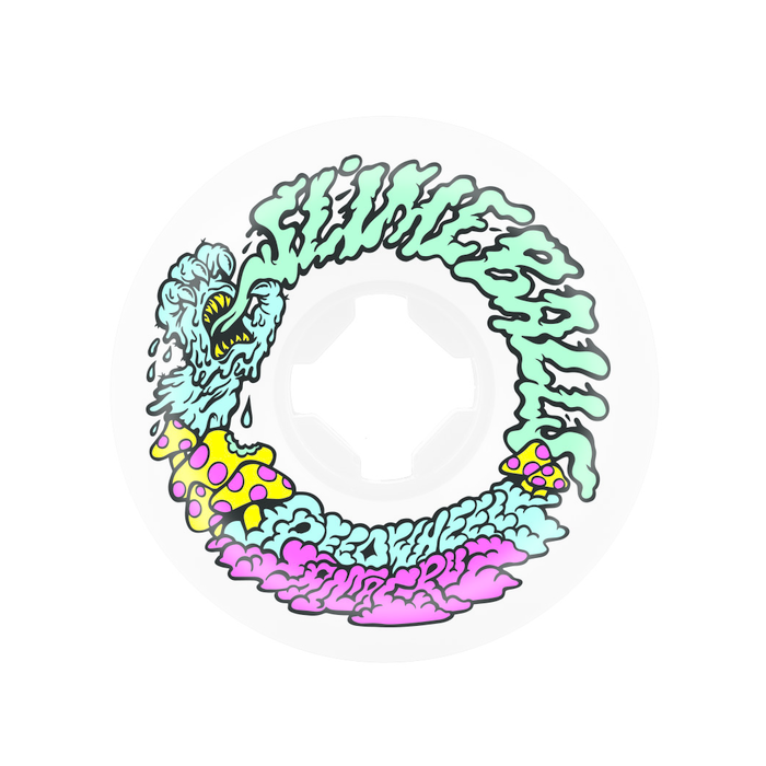 SANTA CRUZ SLIME BALLS WHEELS (JEU DE 4) 54MM VOMIT MINI WHITE 97A