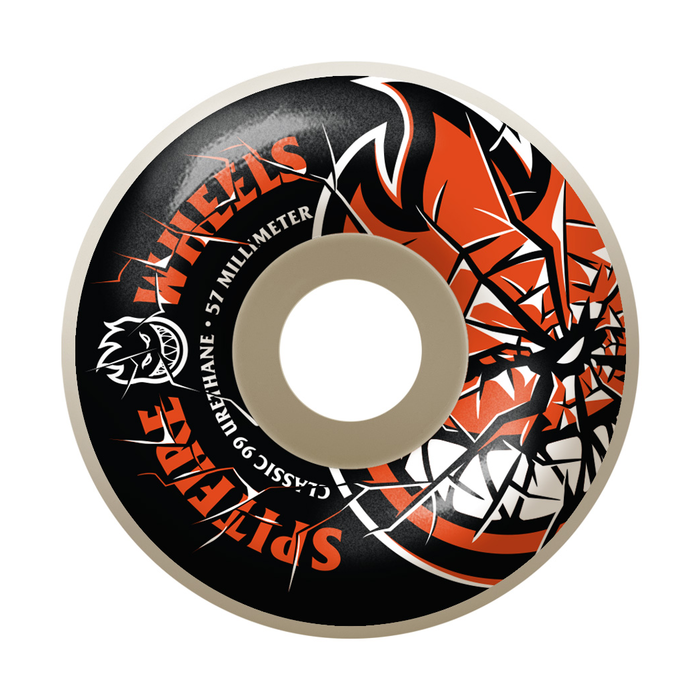 SPITFIRE SPITFIRE WHEELS (JEU DE 4) 57MM SHATTERED BIG HEAD WHITE