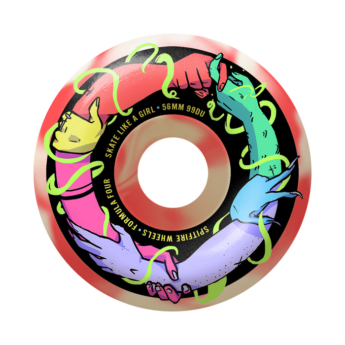 SPITFIRE SPITFIRE WHEELS (JEU DE 4) 56MM F4 99 FRIEND SKATE LIKE GIRL